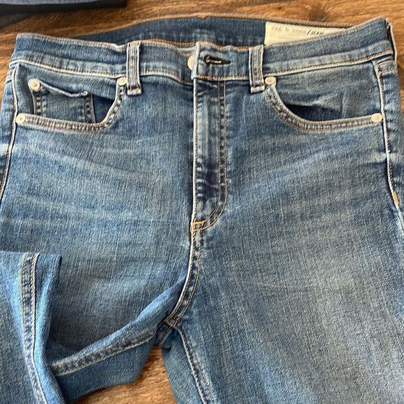 🎀 Rag & bone high rise skinny with holes 30 - Picture 3 of 12